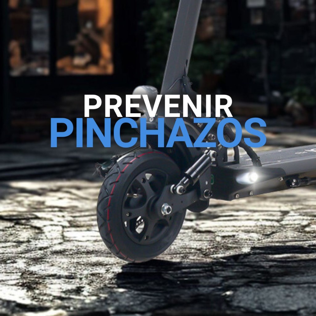 Cómo prevenir pinchazos en tu monopatín eléctrico.